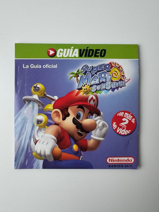 Super Mario Sunshine GameCube Guía oficial CD 