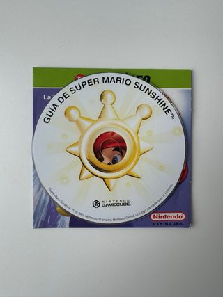 Super Mario Sunshine GameCube Guía oficial CD