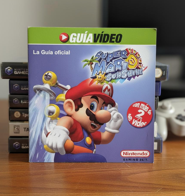 Super Mario Sunshine GameCube Guía oficial CD 