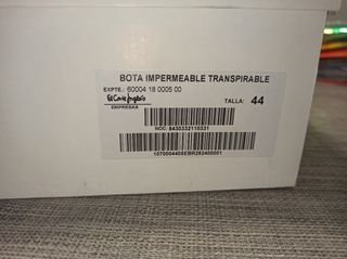 Botas goretex número 44