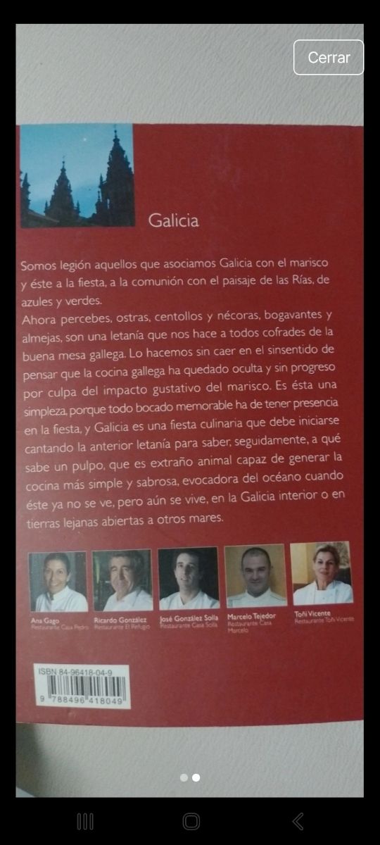 Libro de recetas de Galicia