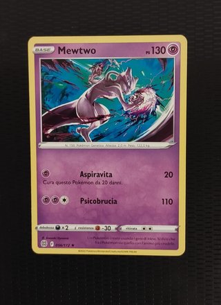 Card pokemon mewtwo r