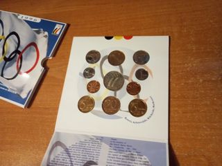 Cartera set monedas Bélgica 1996