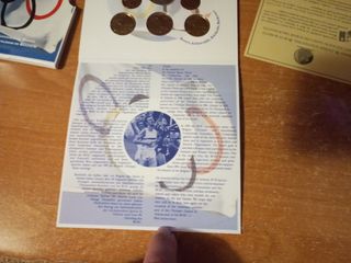 Cartera set monedas Bélgica 1996