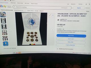 Cartera set monedas Bélgica 1996