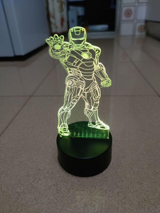 Lampara 3D de acrílico con usb