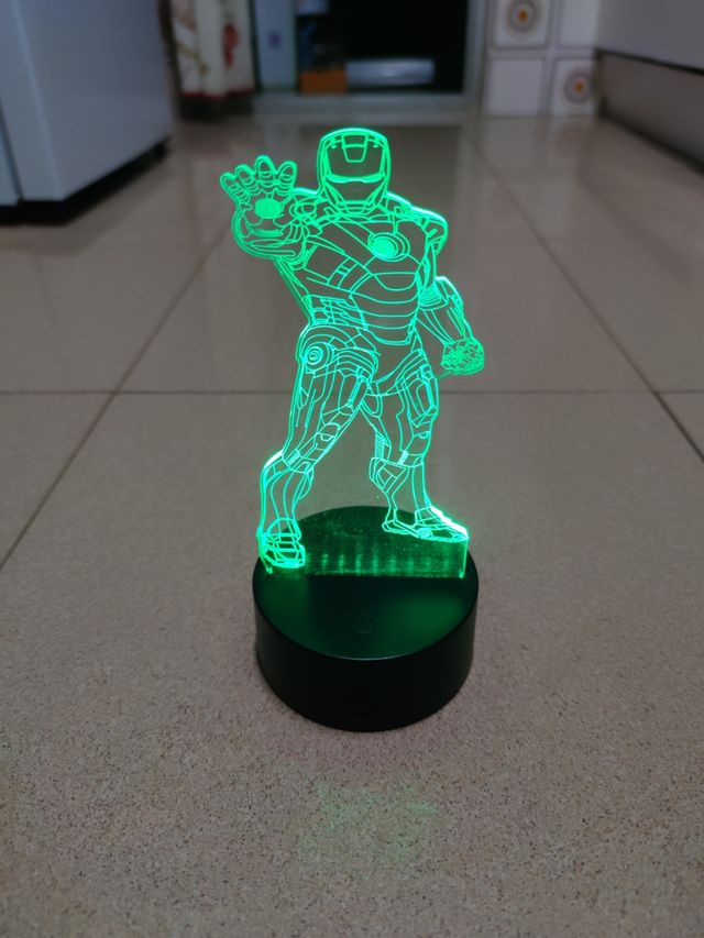 Lampara 3D de acrílico con usb