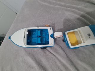 Coche, barca y remolque playmbobil