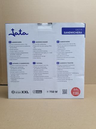 SANDWICHERA XXL MARCA JATA 2 PLACAS