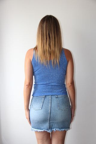 Top azul de tirantes finos – NUEVO con etiqueta