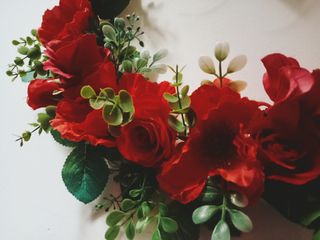 Ghirlanda floreale sui cm