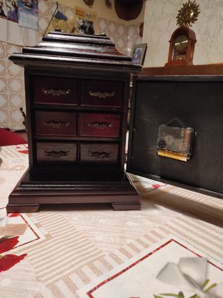 Orologio da tavolo portagioie vintage