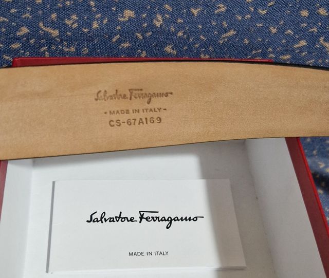 Cinturón Italiano Salvatore Ferragamo Hebilla SF
