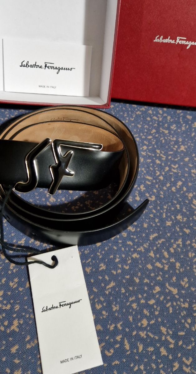 Cinturón Italiano Salvatore Ferragamo Hebilla SF