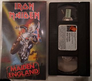 IRON MAIDEN "MAIDEN ENGLAND" VHS HEAVY METAL ROCK
