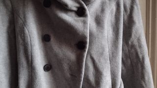 Abrigo gris talla M Zara