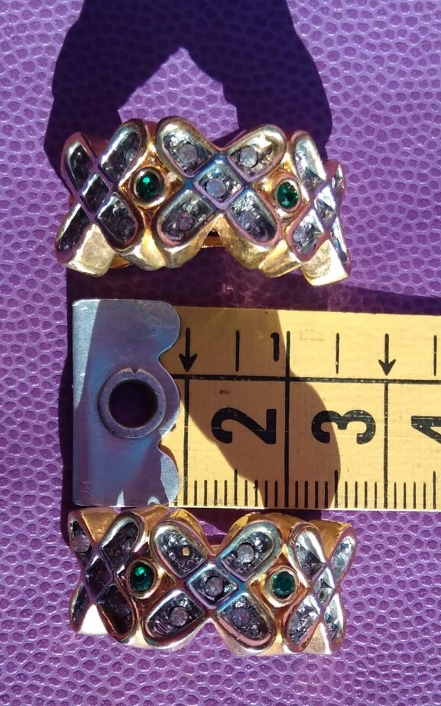 Orecchini jewelry vintage eleganti clip cristalli