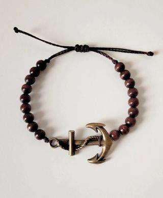 Bracciale Àncora e legno