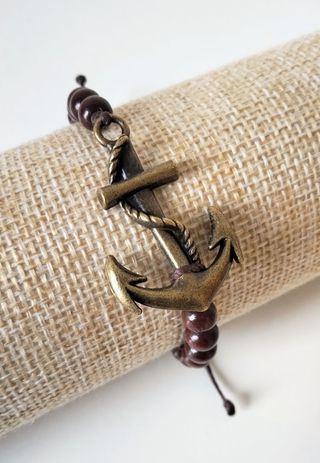 Bracciale Àncora e legno