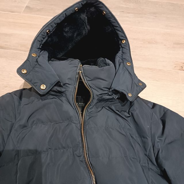 Chaquetón corto Plumas Zara