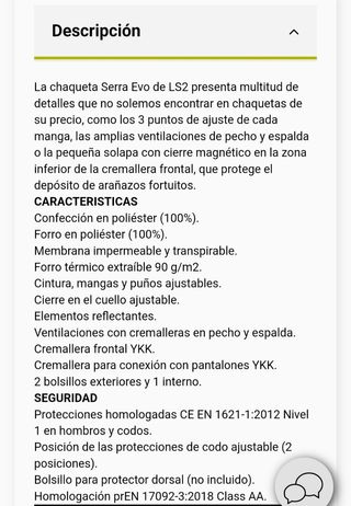 Chaqueta moto hombre