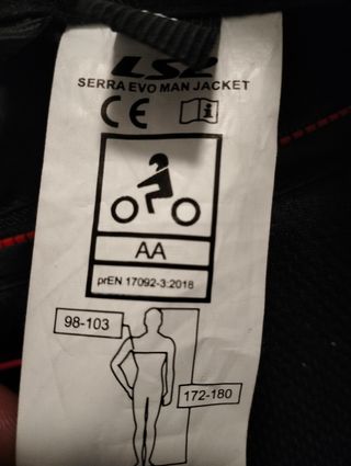 Chaqueta moto hombre