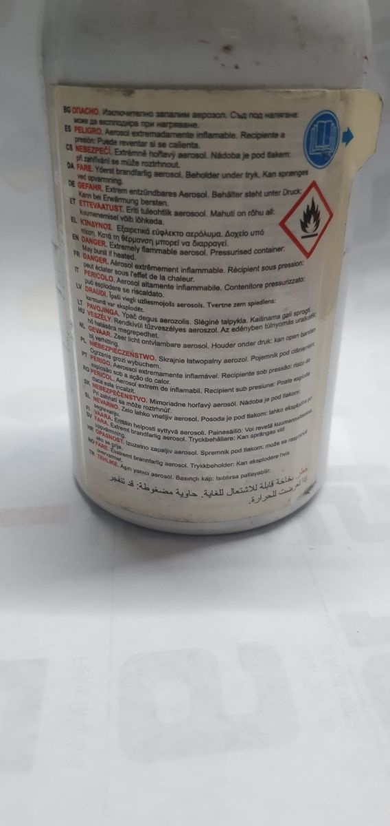 Aerosol de gas ecológico para pruebas