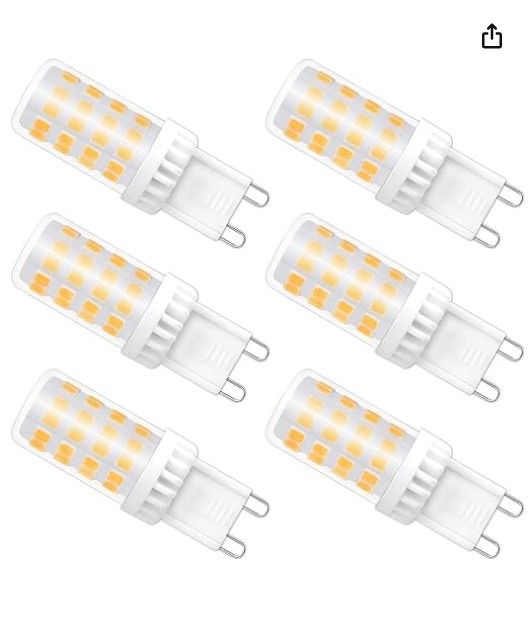 4 x Bombillas casquillo LED G9 5W neutra 4000K