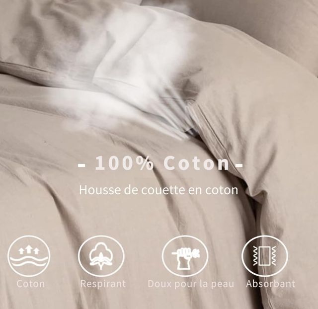 Juego de cama (algodón, 140 x 200 cm)