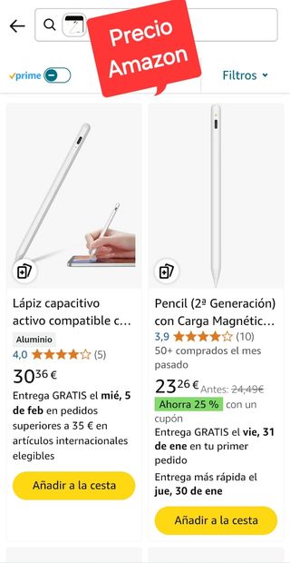 Lapiz óptico recargable