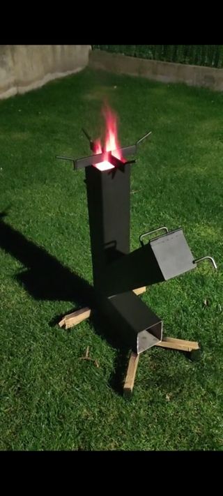 rocket barbecue - fornello a razzo