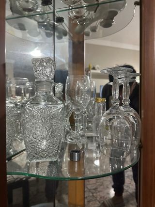 Vitrina esquinera vintage