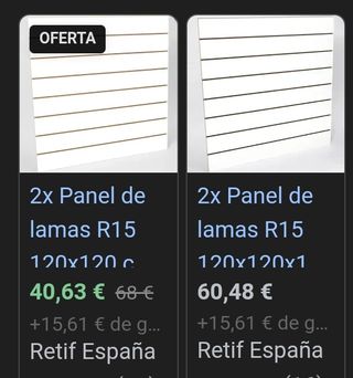 Paneles Comerciales lamas