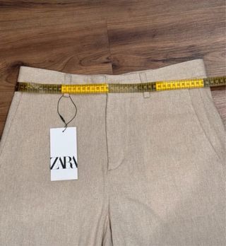 Bermuda confeccionada en tejido de hombre talla 38