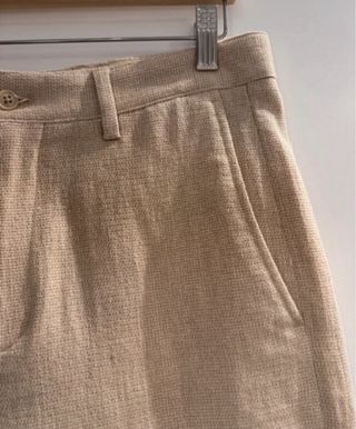 Bermuda confeccionada en tejido de hombre talla 38