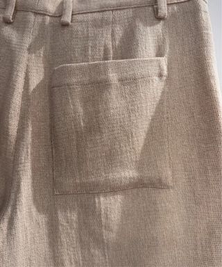 Bermuda confeccionada en tejido de hombre talla 38