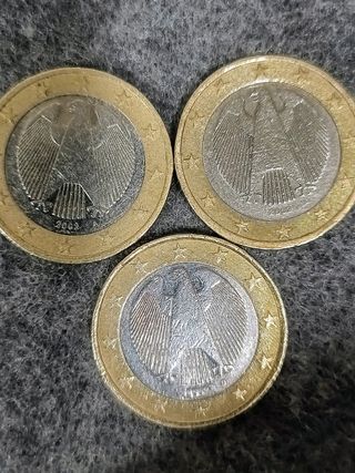 MONEDAS 1 EURO ALEMANA AÑO 2002