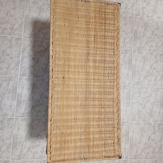 Mueble cajonera trenzado y forja