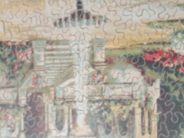 ANTIGUO PUZLE EN MADERA ENMARCADO.