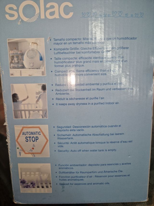 Humidificador habitación bebe
