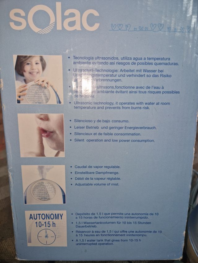 Humidificador habitación bebe