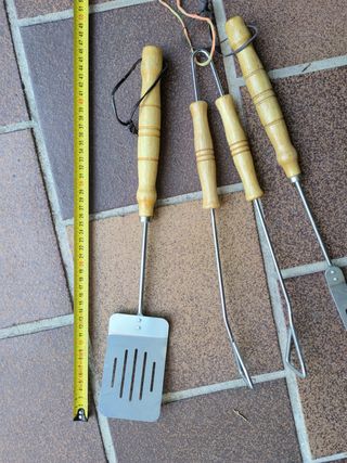 Utensilios grandes, cubiertos para barbacoa