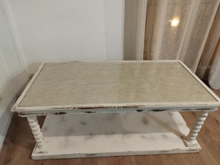 Mesa de centro madera envejecida