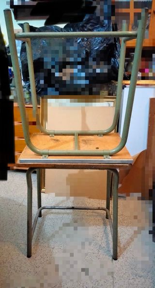 Mesa escolar vintage