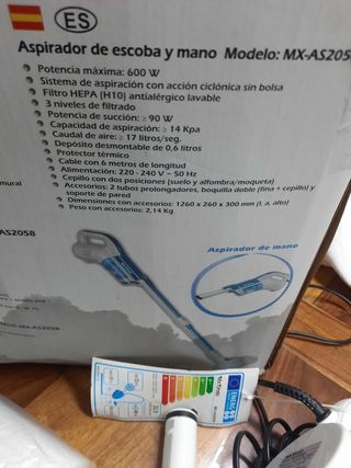 Aspiradora escoba y mano mx-as2058