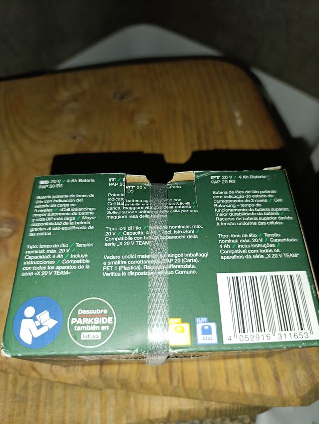 Bateria Parkside 4Ah