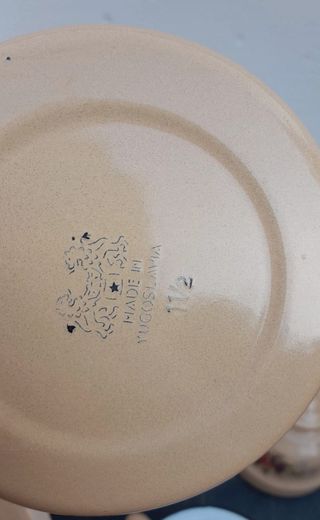 Lotto 3 oggetti smaltati vintage