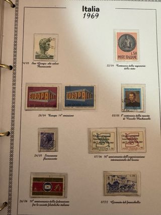Francobolli Italia 60/69