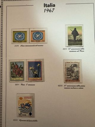 Francobolli Italia 60/69