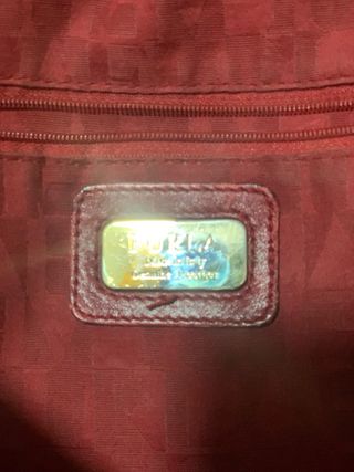 Bolso piel rojo